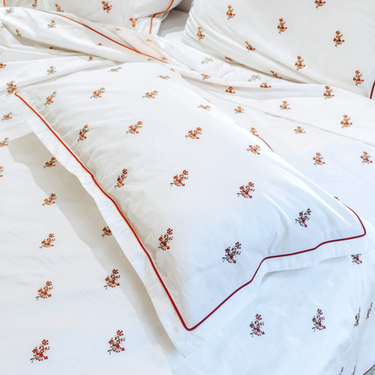Crimson Meadows Bedsheet Set