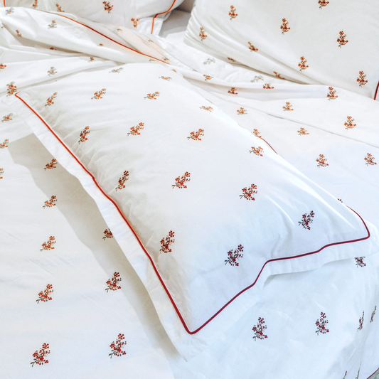 Crimson Meadows Bedsheet Set