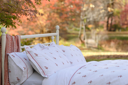 Crimson Meadows Bedsheet Set