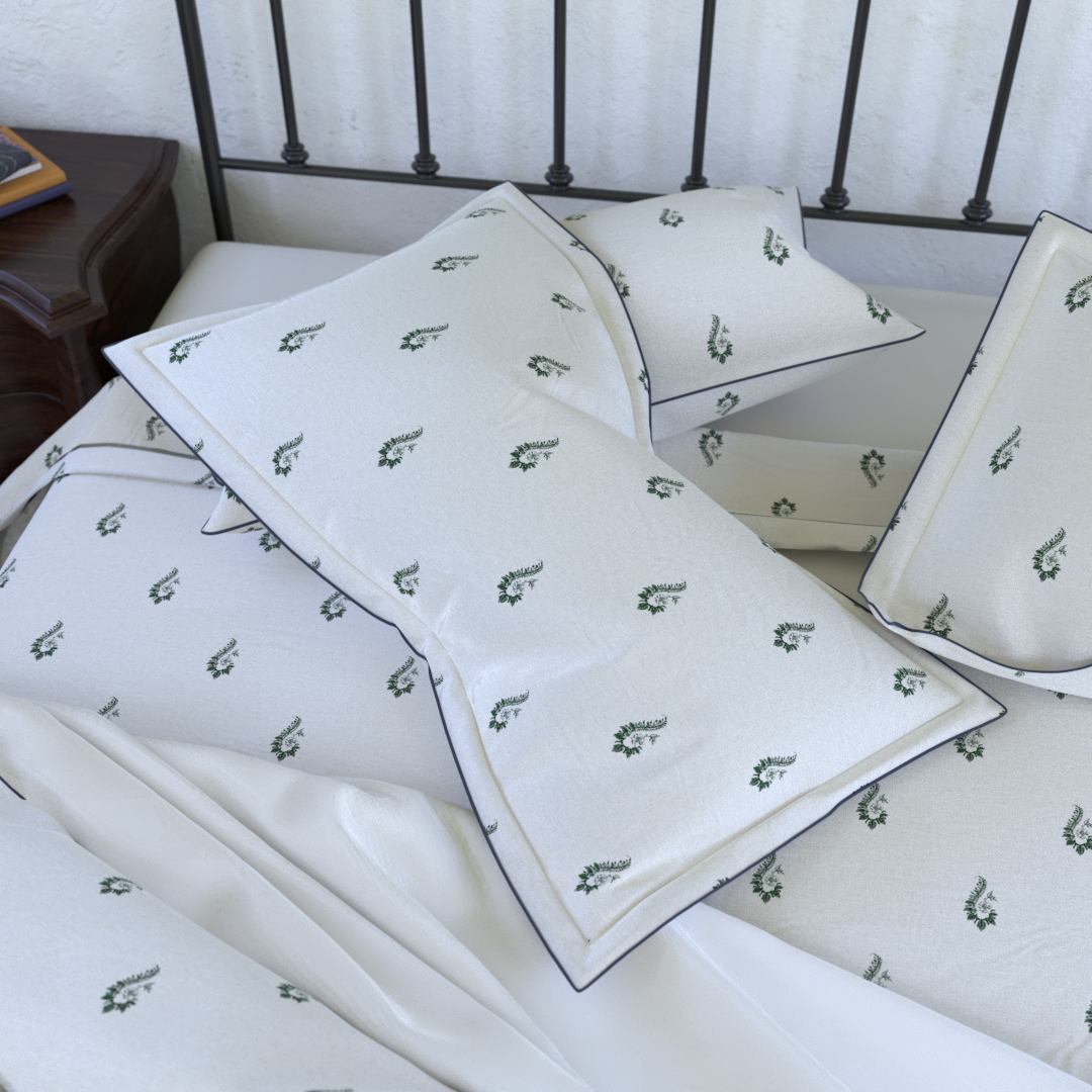 Green Paisley Bedsheet Set